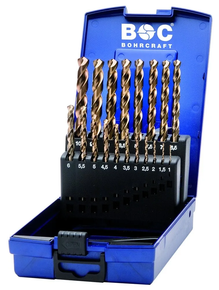 KE10 Coffret 19 forets métaux cobalt HSS-E BOHRCRAFT