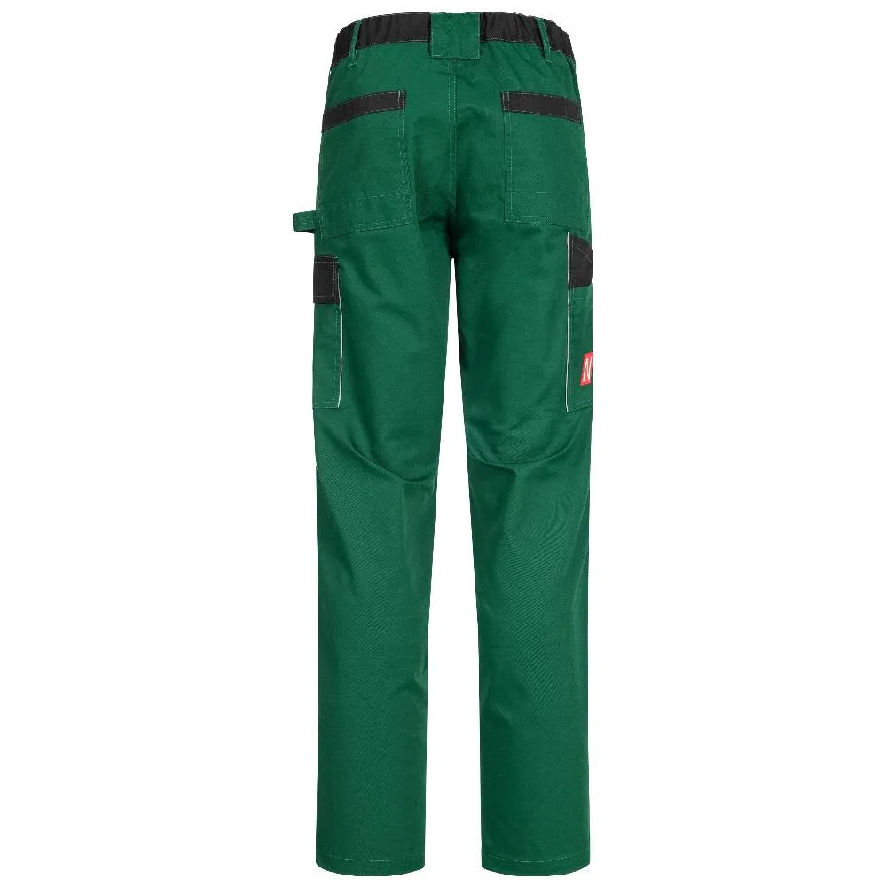 Pantalon de travail vert et noir NITRAS MOTION TEX LIGHT 7514 dos