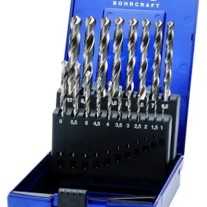 KG10 Coffret 19 forets métaux taillé-meulé HSS-G BOHRCRAFT