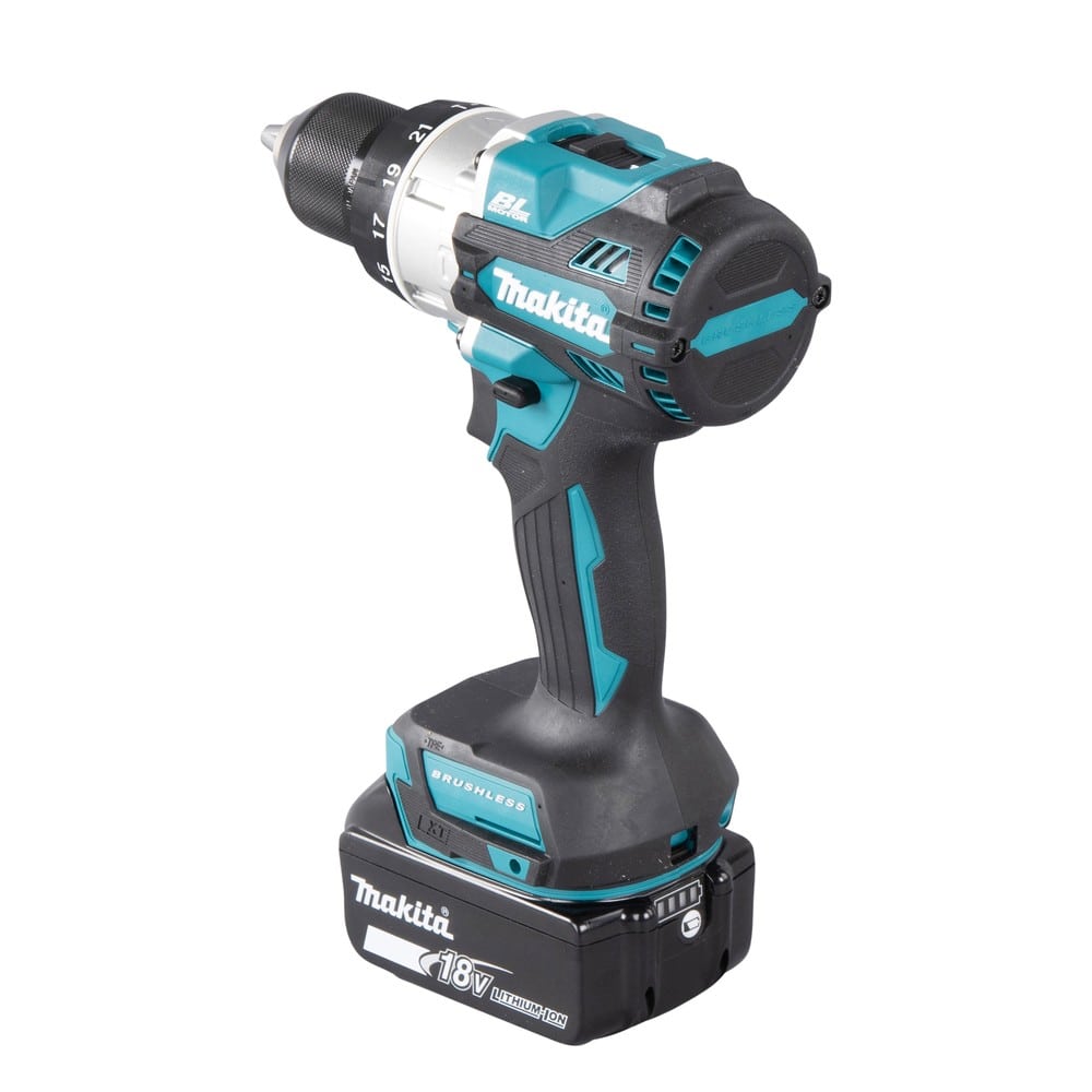 Perceuse visseuse percussion 18V 5 Ah MAKITA DHP486RTJ - vue arrière