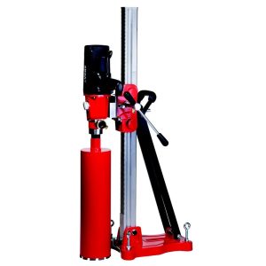 Carotteuse VIRAX V150+ sur colonne avec couronne de carottage