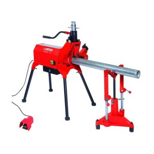 Machine à rainurer VIRAX GR2-12 avec tube métallique, pieds, pédale de sécurité et support de tube